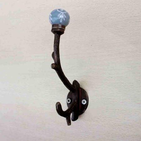 Dark Grey Floral Tree Hook-EHG-26